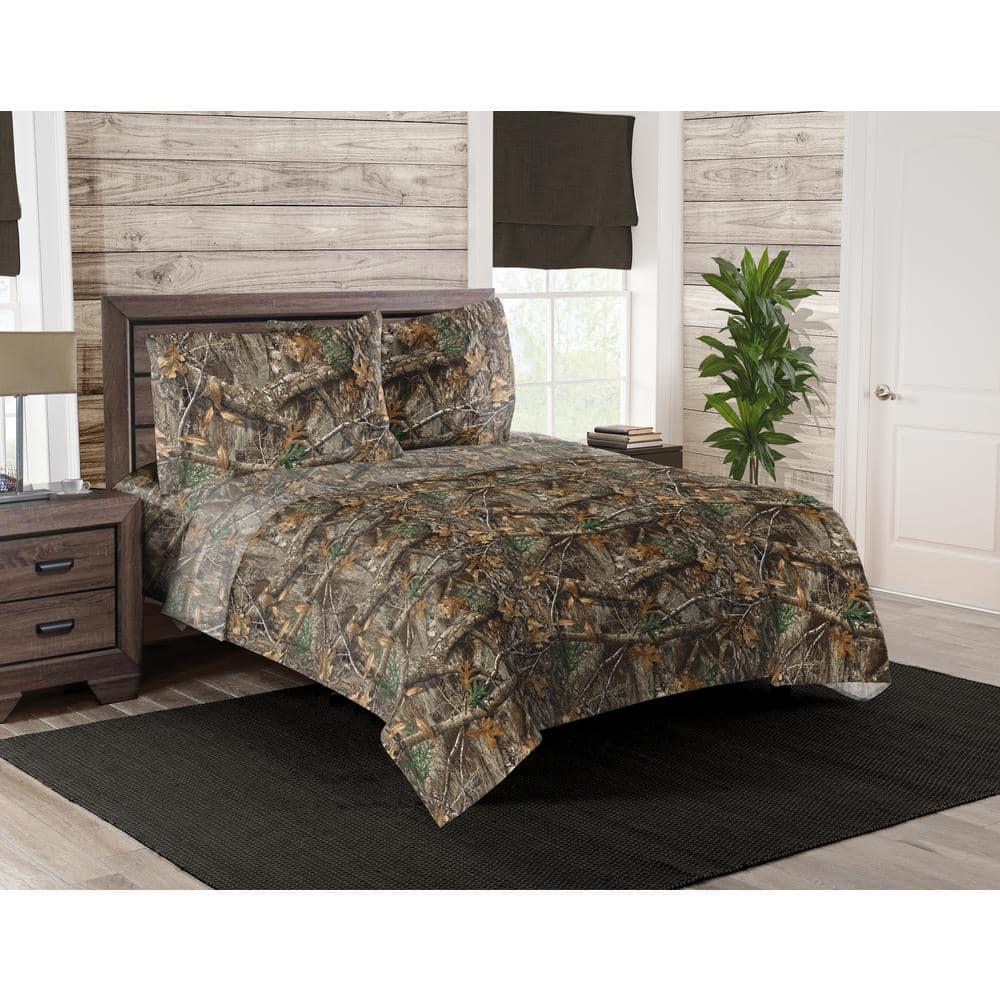 Realtree, Edge 4-Piece Camo Queen Sheet Set