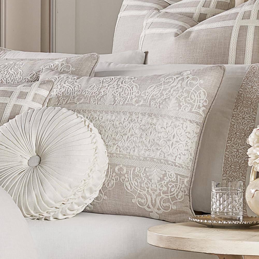 Leanna Polyester Beige King 4Pc. Comforter Set