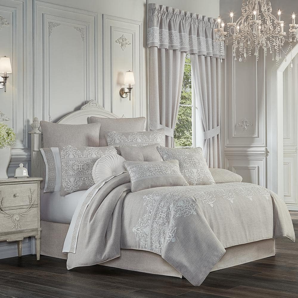 Annie Beige Polyester California King 4Pc. Comforter Set