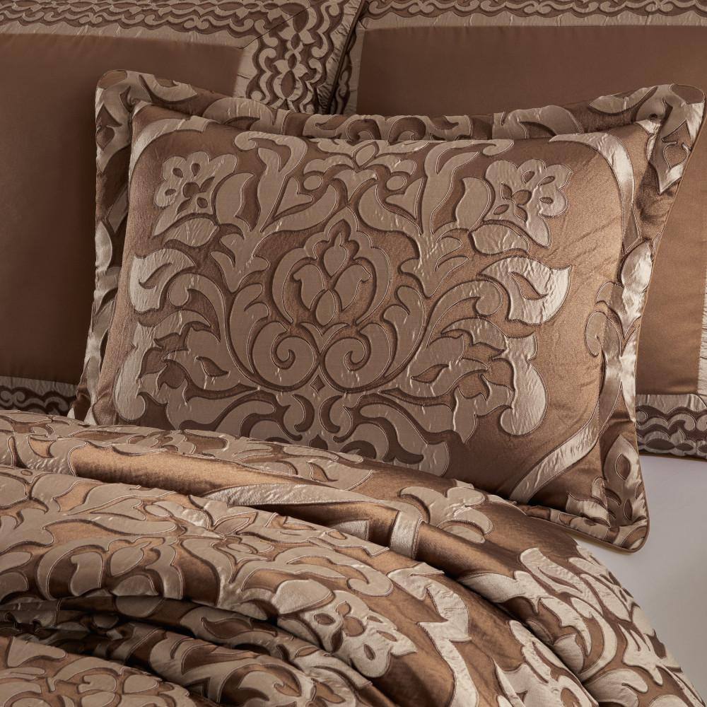 Seymour 4Pc. Copper Polyester King Comforter Set 96 X 110″