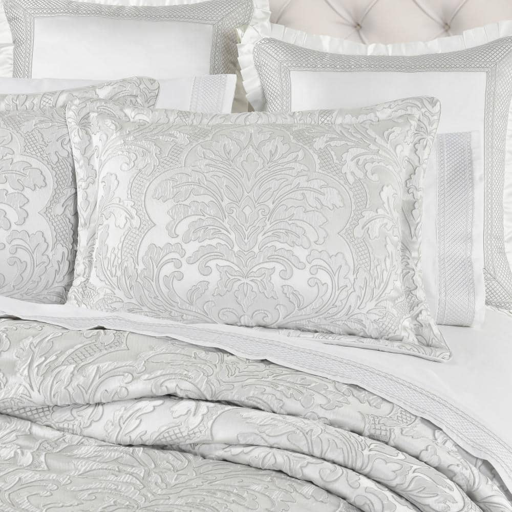 Branson Polyester Gray Queen 4-Pieces Comforter Set