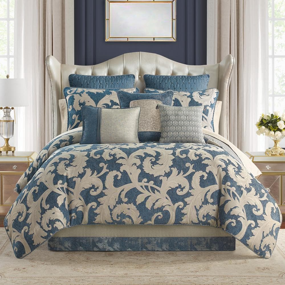 Laurent 6-Piece Navy King Comforter Set