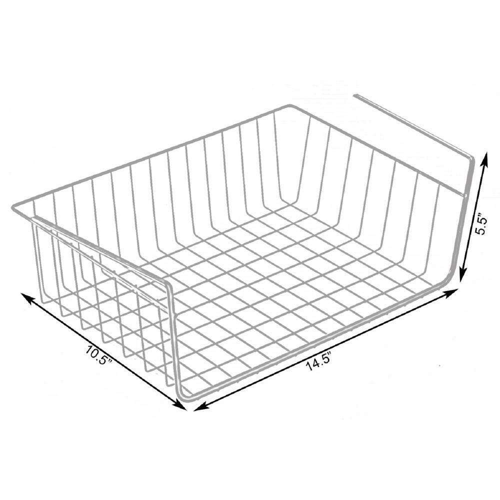 Hanging Under Shelf Metal Storage Basket