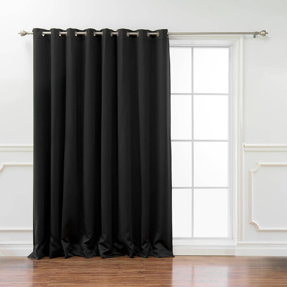 Black Grommet Blackout Curtain – 100 in. W x 96 in. L