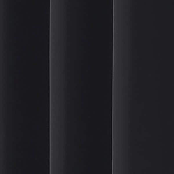 Thermapanel Black Solid Polyester 37 in. W x 63 in. L Room Darkening Single Grommet Top Curtain Panel