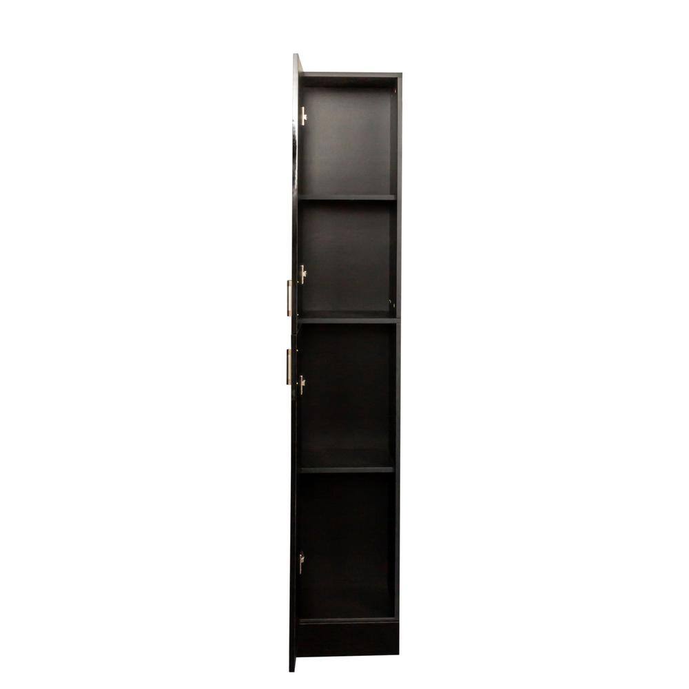 Freestanding Cabinet with Inadjustable Shelves and two Doors for Kitchen, Dining Room