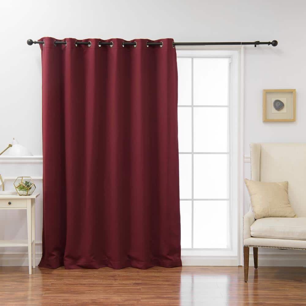 Burgundy Grommet Blackout Curtain – 80 in. W x 108 in. L