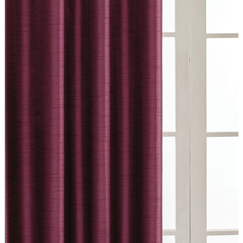 Burgundy Thermal Grommet Blackout Curtain – 45 in. W x 95 in. L