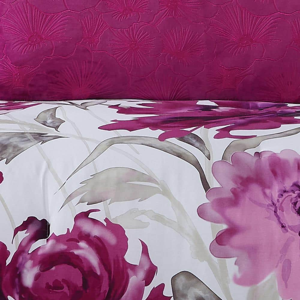 Remy Floral 3-Piece Full/Queen Comforter Set