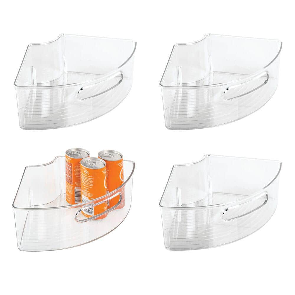 Clear Lazy Susan Kitchen Binz 1/4 – Small 4-Piece Set