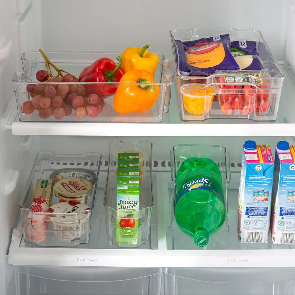 Clear Slim Refrigerator Shelf Organizer