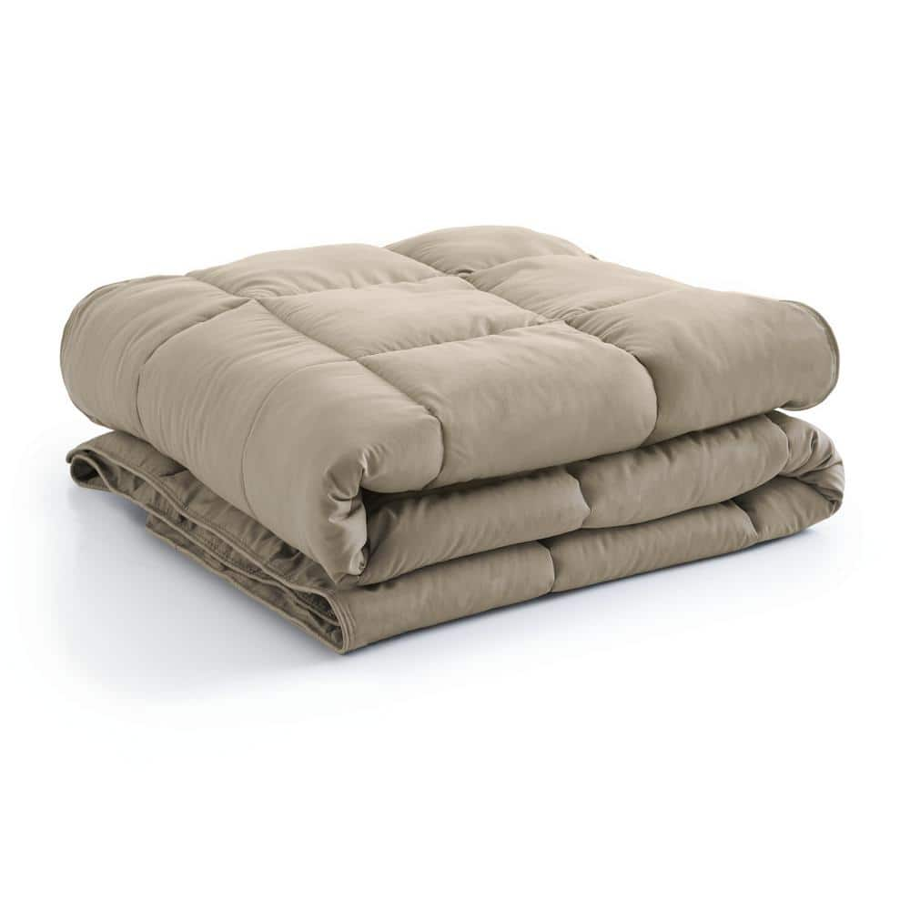 Vilano Down Alternative Taupe Solid King/California King Microfiber Comforter