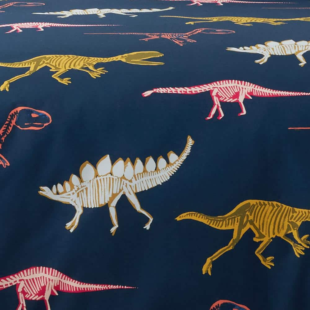 Company Kids Skeleton Dino Multicolored Organic Cotton Percale Twin Comforter Set