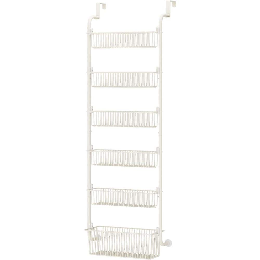 6-Tier Cream White Pantry Organizer Detachable