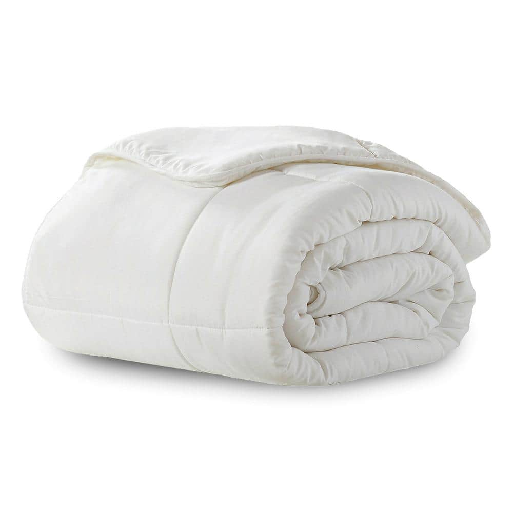 King Super Soft Tripple Brushed Microfiber Comforter In White