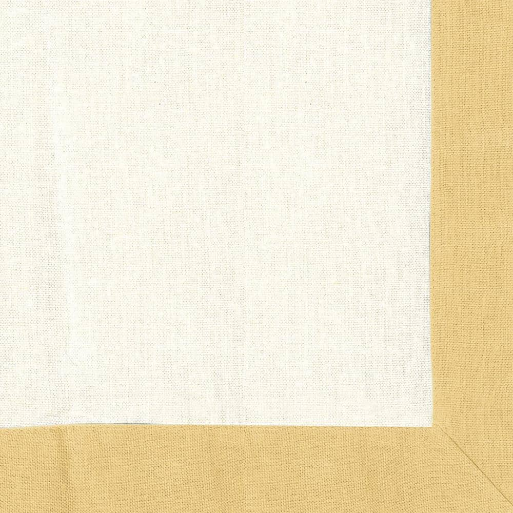 Gold Border Rod Pocket Room Darkening Curtain – 30 in. W x 36 in. L (Set of 2)