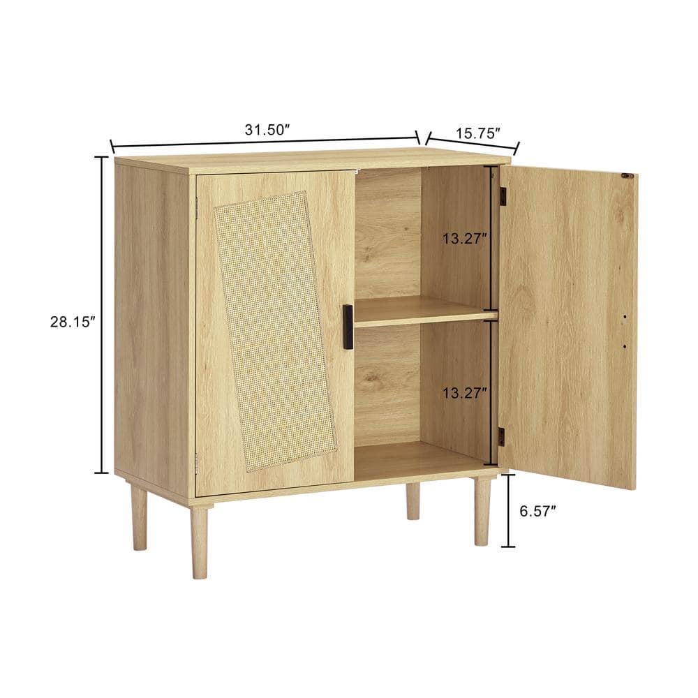 15.8 in. W x 31.50 in. D x 34.60 in. H in Golden Particle Board Ready to Assemble Kitchen Cabinet