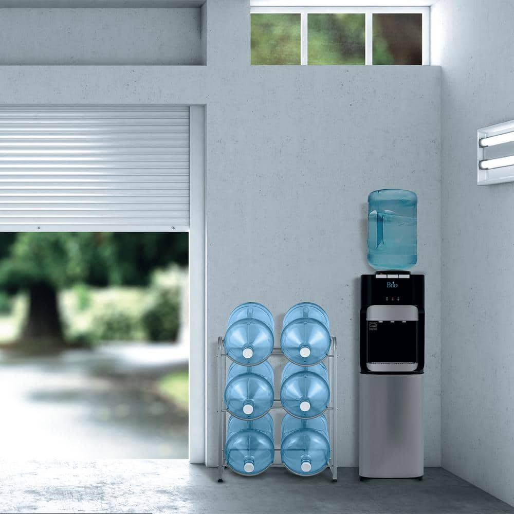 Double-Column Water Bottle Stands (Grey) (6-Bottle)