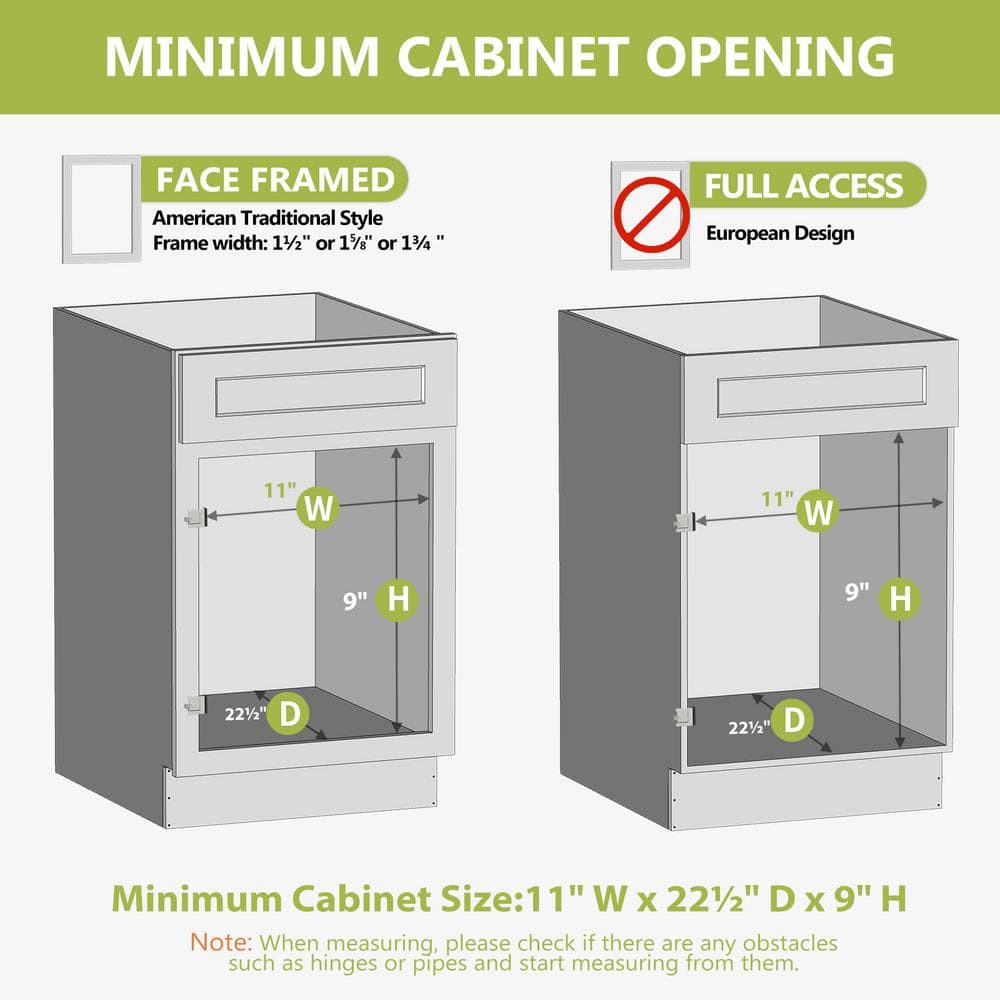 8 in. H x 10.5 in. W Wood Cabinet Pull Out Drawer with Soft Close