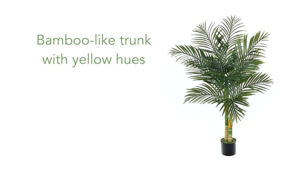 4 ft. Artificial Double Stalk Golden Cane Palm Tree