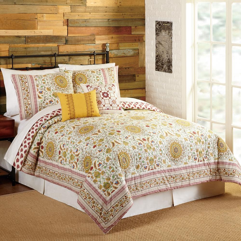 Joanne 5-Piece Red King Comforter Set