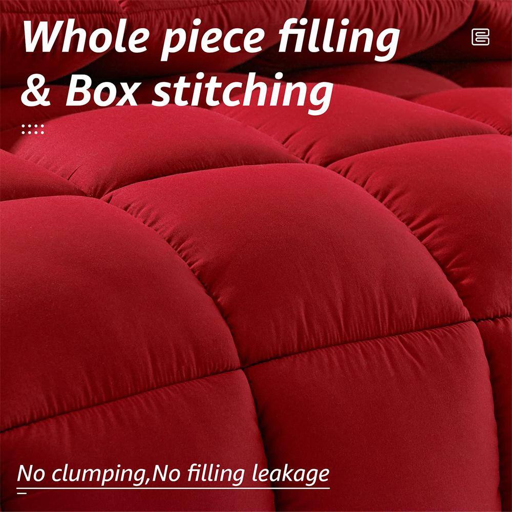 All Season Red King Breathable Comforter