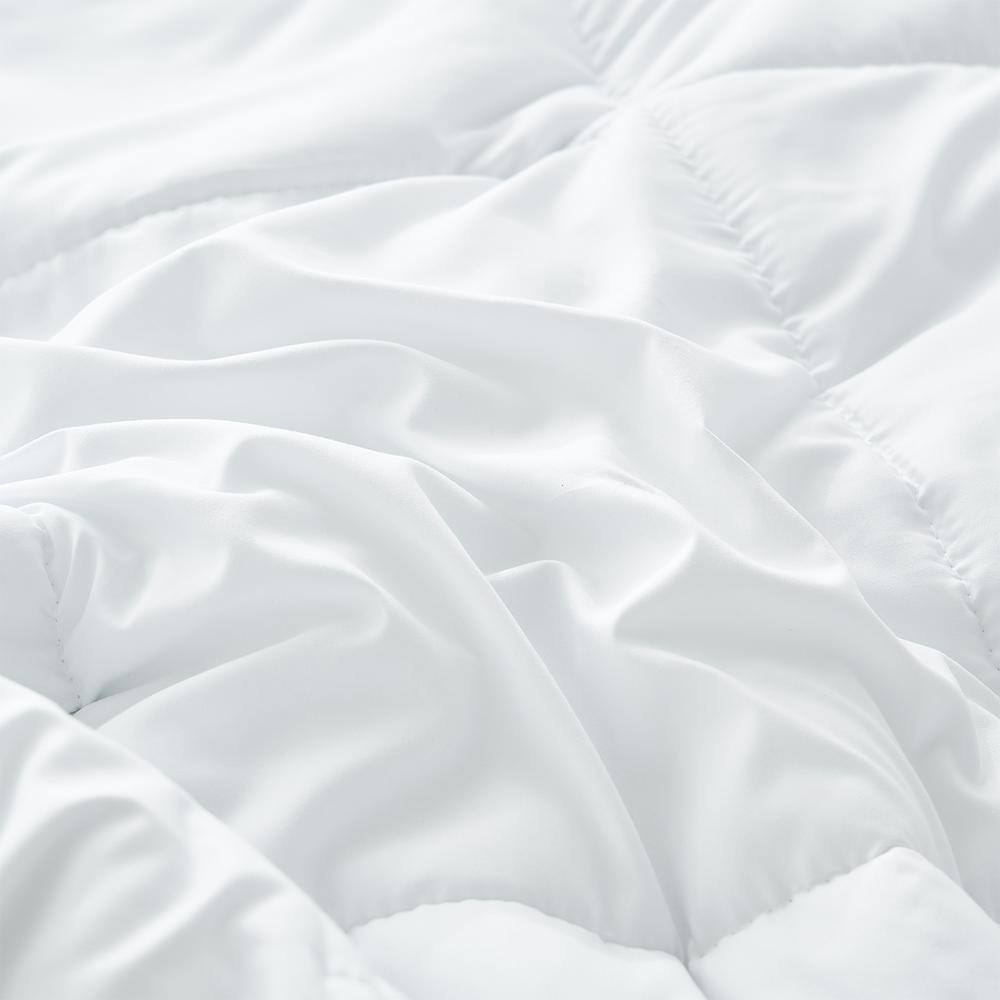 Quilted White King Down Alternative Comforter