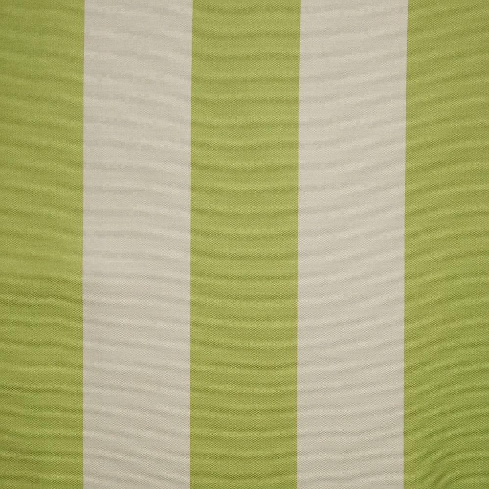 Canopy Stripe Kiwi/Sand Polyester 54 in. W x 84 in. L Grommet Top Indoor Outdoor Light Filtering Curtain (Double Panel)