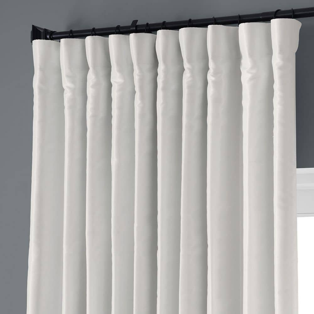 Off White Extra Wide Rod Pocket Blackout Curtain – 100 in. W x 108 in. L (1 Panel)