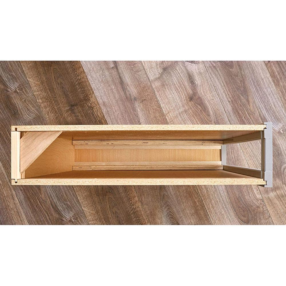 Brown 3 in. Pull-Out Shelf Organizer Rack for Cabinet Base Filler