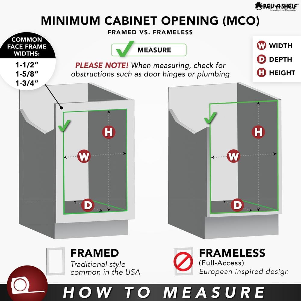 Right-Handed Single-Tier Organizer for a Blind Left