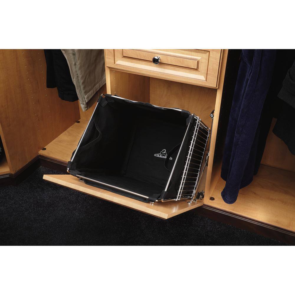 194 in. H x 14.46 in. W Black Cloth 1-Drawer Wide Mesh Wire Basket