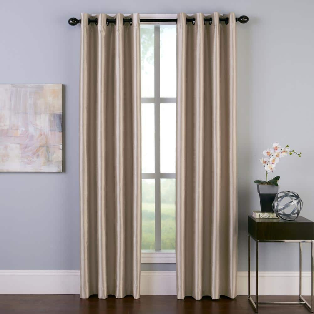 Sand Striped Blackout Curtain – 50 in. W x 95 in. L