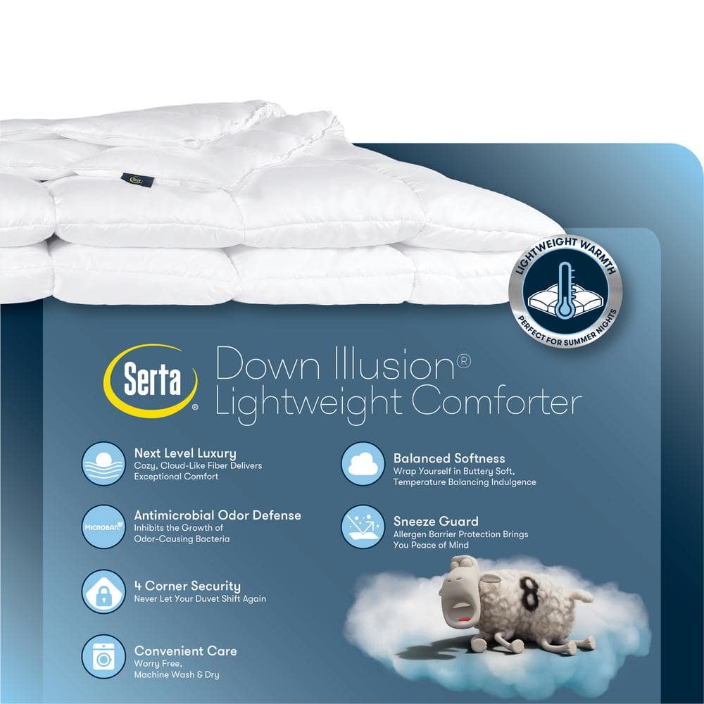 Down Illusion Lightweight White Down Alternative King/California King Comforter