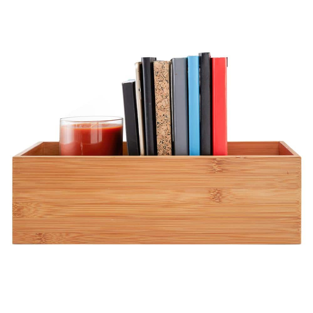 5-Piece Bamboo Storage Organizer Box Set