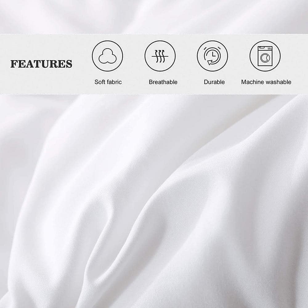 White All Season Down Alternative Comforter Ultra Soft 100% Microfiber Polyester Full Duvet Insert