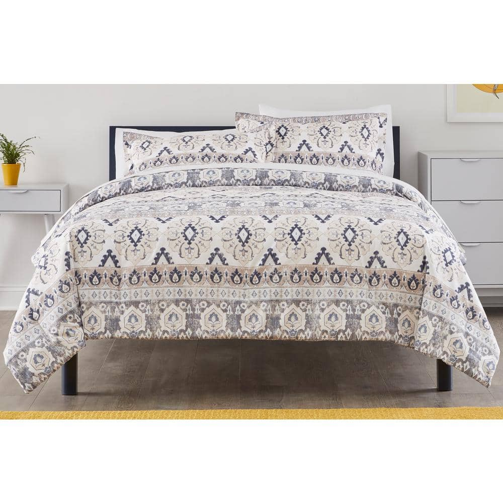 Manning 3-Piece Riverbed Stripe Full/Queen Comforter Set