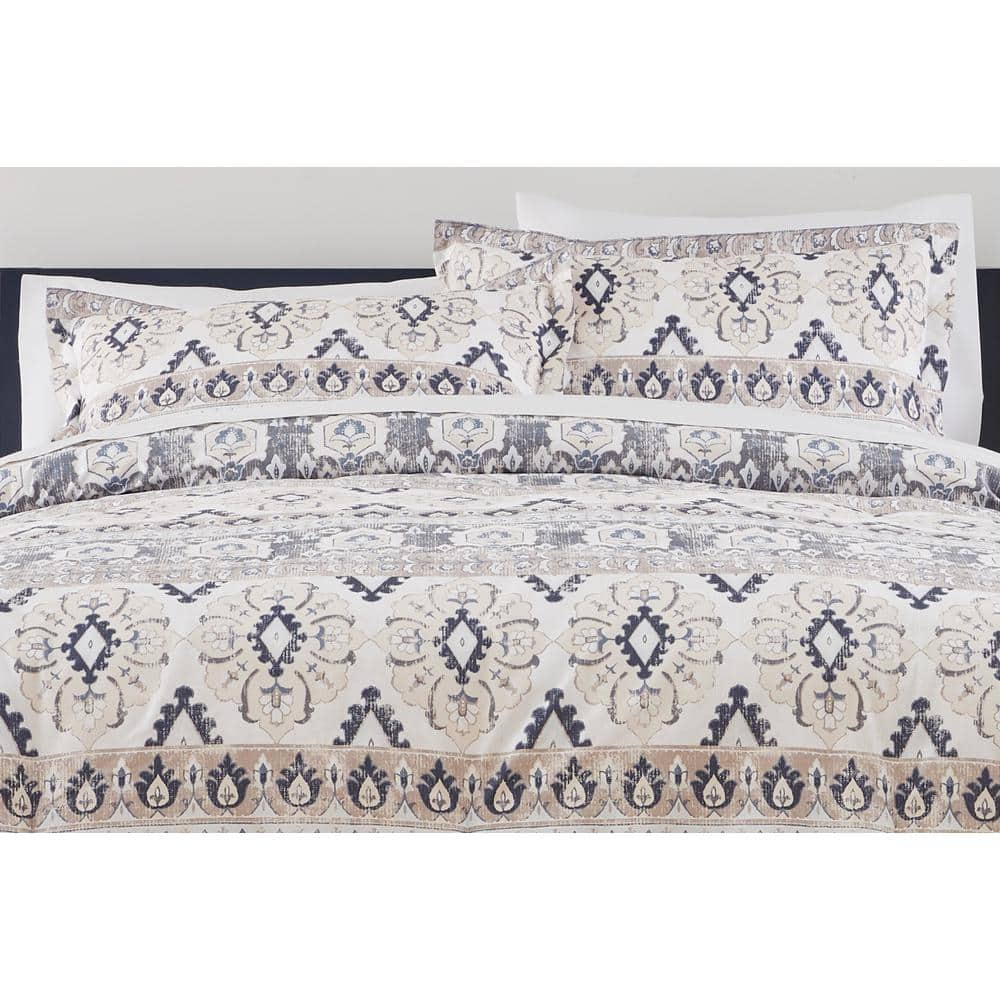 Manning 3-Piece Riverbed Stripe Full/Queen Comforter Set