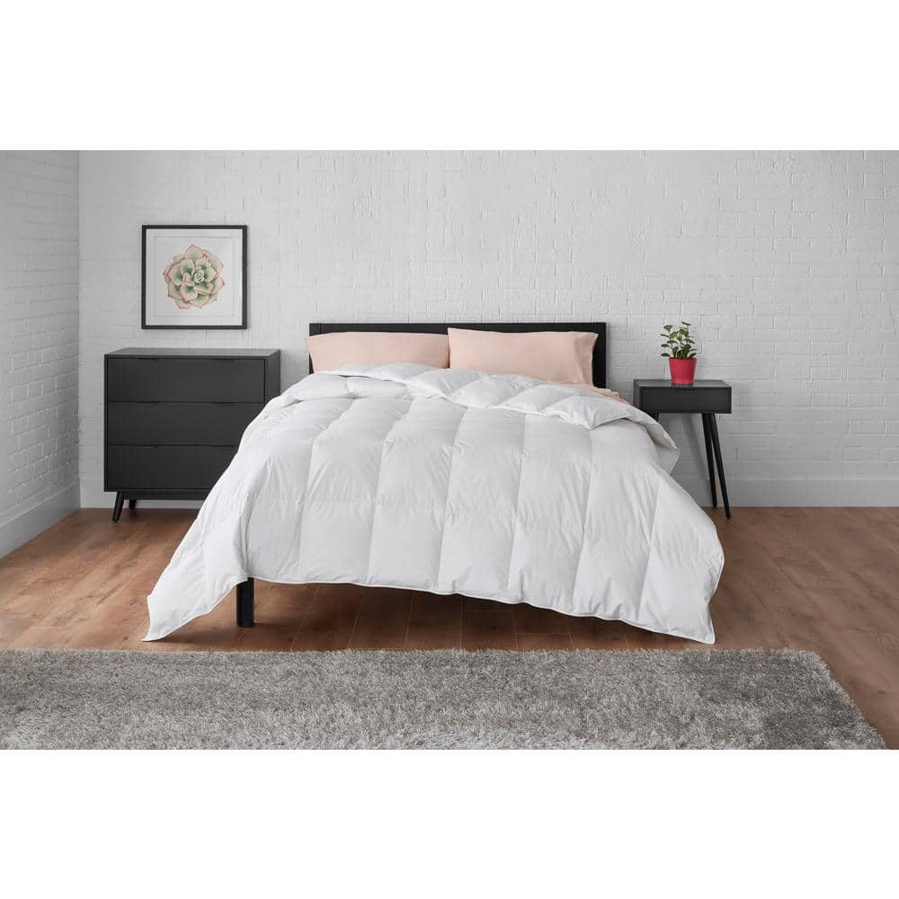 All Season White King Down Feather Blend Comforter