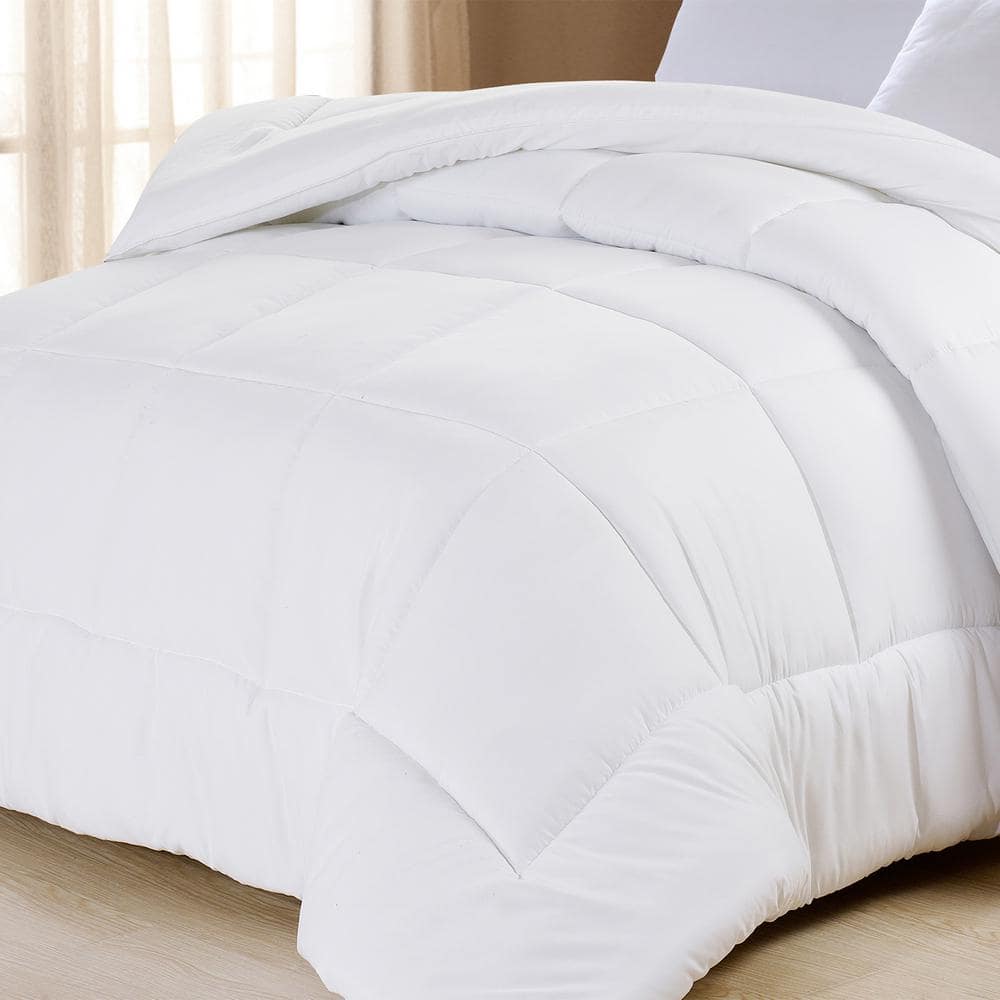 Queen Size All Season Soft White All Season 1-Piece Comforter