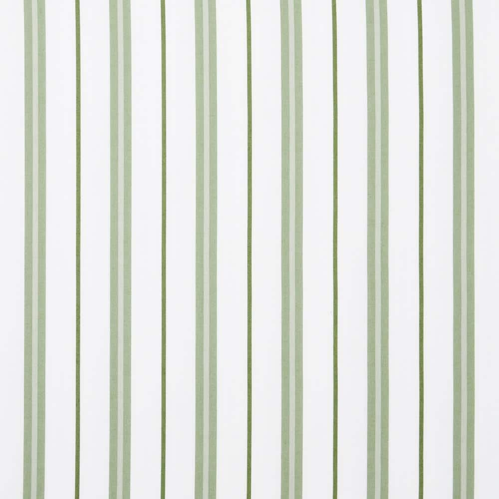 Company Kids Vertical Stripes Moss Twin/Twin XL Organic Cotton Percale Comforter