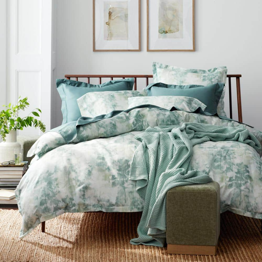 Legends Luxury Misty Forest Green Multi King/California King Cotton Comforter