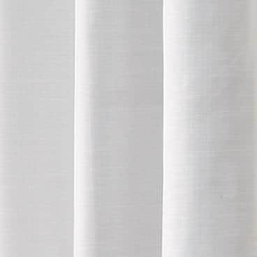 Cohen Thermaback White Textured Solid Polyester 42 in. W x 84 in. L Blackout Single Grommet Top Curtain Panel
