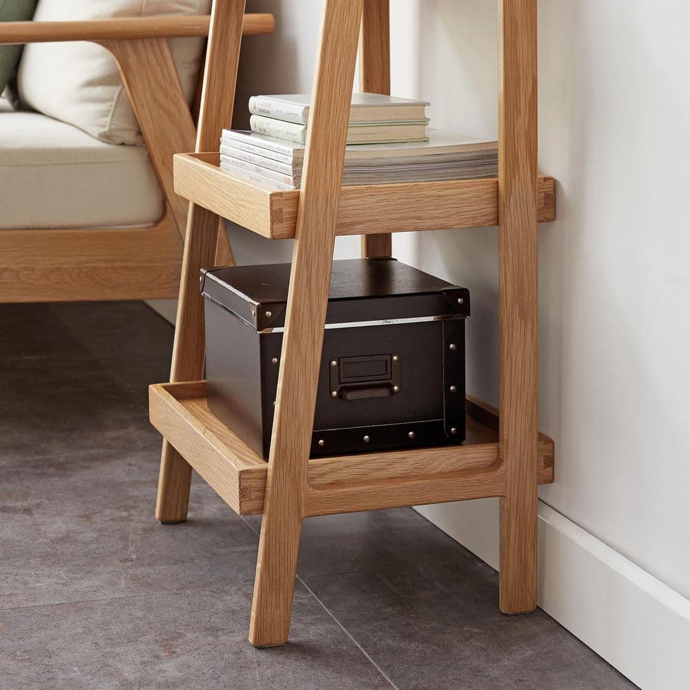 4-Tier Wood Pantry Organizer in Yellow, Premium Storage Organizer for Bathroom, Living Room, Bedroom, Hallway, Kitchen