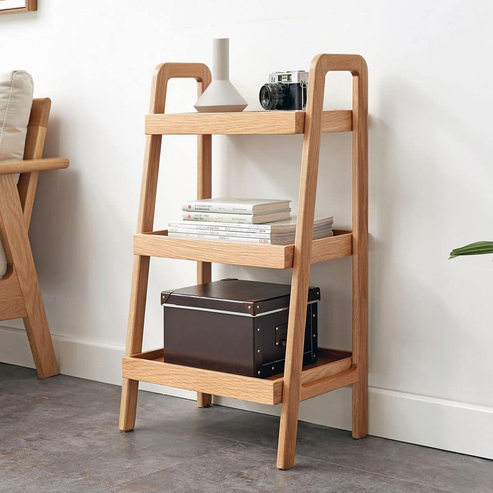 4-Tier Wood Pantry Organizer in Yellow, Premium Storage Organizer for Bathroom, Living Room, Bedroom, Hallway, Kitchen